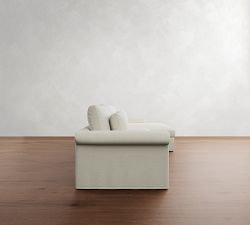 Westwood Roll Arm Deep Seat Slipcovered Chaise Sectional (136&quot;-154&quot;)