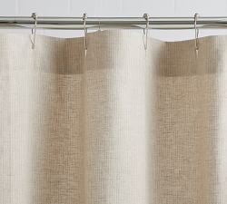 Rory Textured Stripe Cotton Shower Curtain