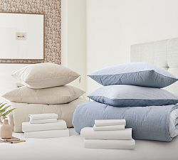 7-Piece Silas Reversible Striped Cotton Comforter Set