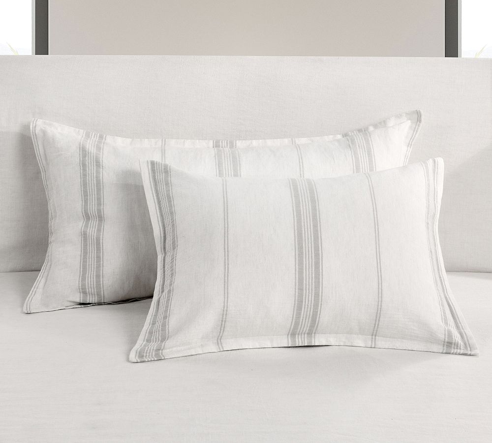 Caprina Linen Cashmere Striped Sham