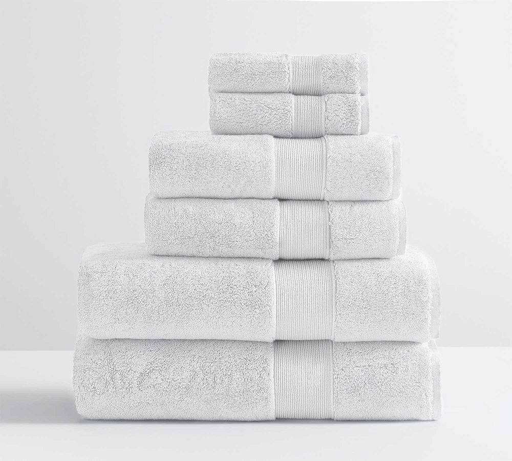 Classic Organic Towel Bundles - White, Set of 6