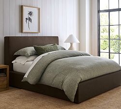 Open Box: Belgian Flax Linen Duvet, Dark Green, Full/Queen