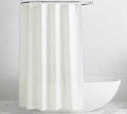 European Flax Linen Waffle Shower Curtain