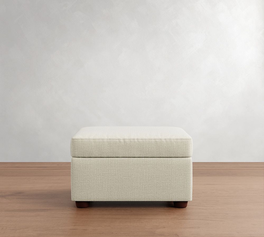Cameron Modern Square Arm Storage Ottoman