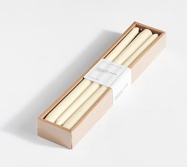 Taper Candles, Set of 6 - Ivory
