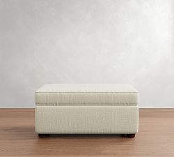 Cameron Modern Square Arm Ottoman and a Half