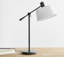 Dahlia Metal Articulating USB Task Table Lamp (28&quot;)