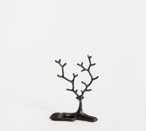 Sitting Sculpted Reindeer
