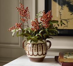Brown Printed Vase