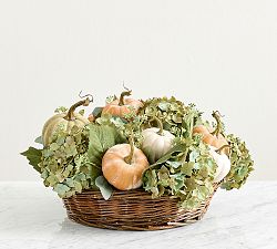 Faux Composed Mixed Harvest in Basket