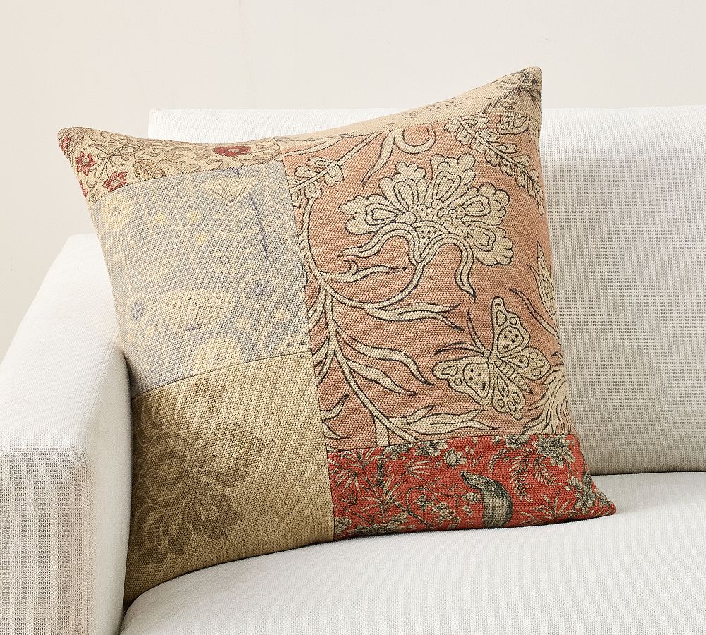 Robin Pieced Patchwork Pillow