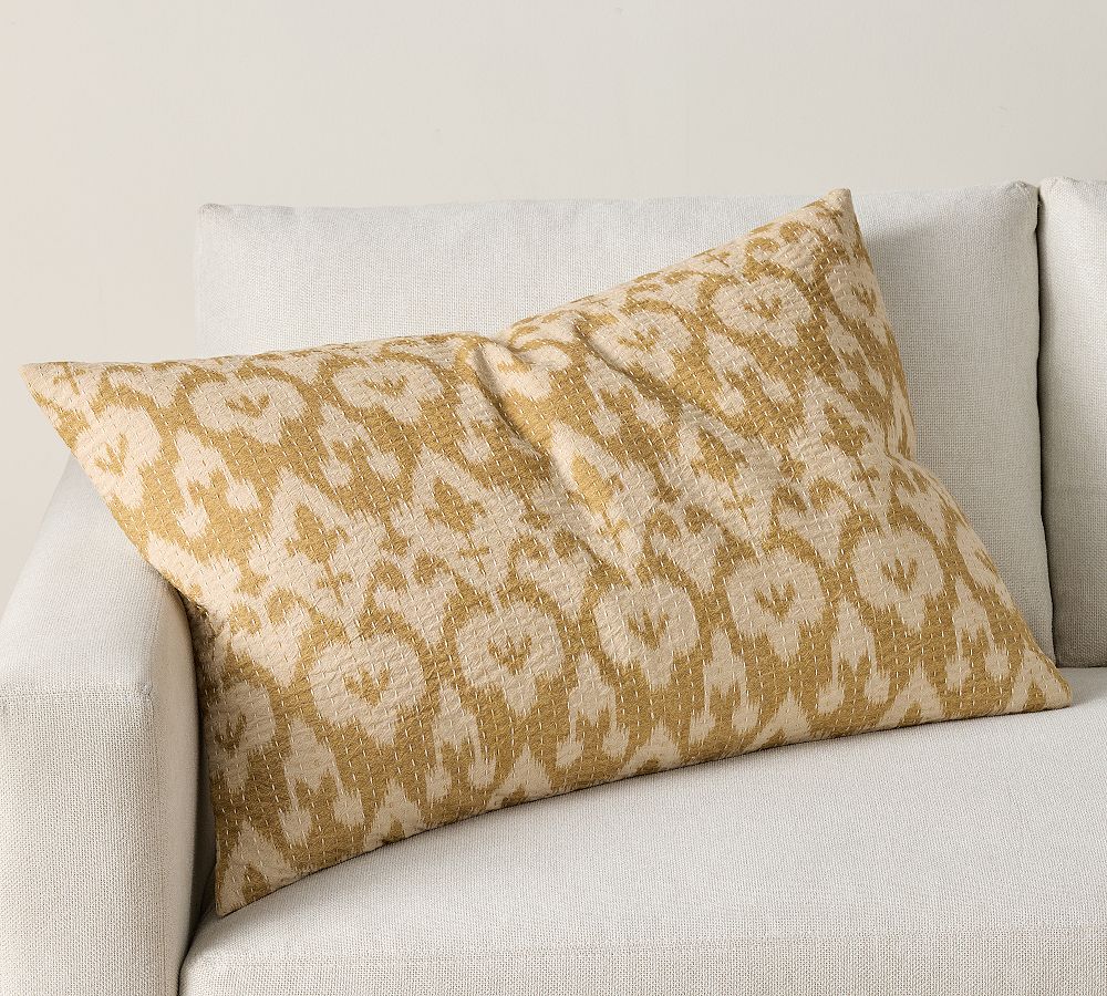 Stellan Ikat Printed Lumbar Pillow