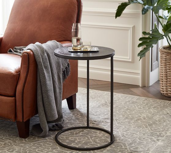Duke Round Metal C-Table (16")