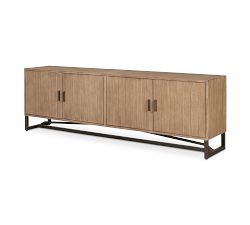 Lorena Pine Media Cabinet (79&quot;)