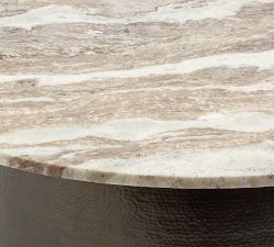 Solana Round Marble Coffee Table (36&quot;)