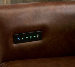Irving Roll Arm Leather Gaming Chair