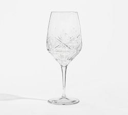 Antique Cut Wine Stem Glasses