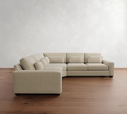 Big Sur Square Arm Deep Seat 3-Piece L-Shaped Wedge Sectional (129&quot;)