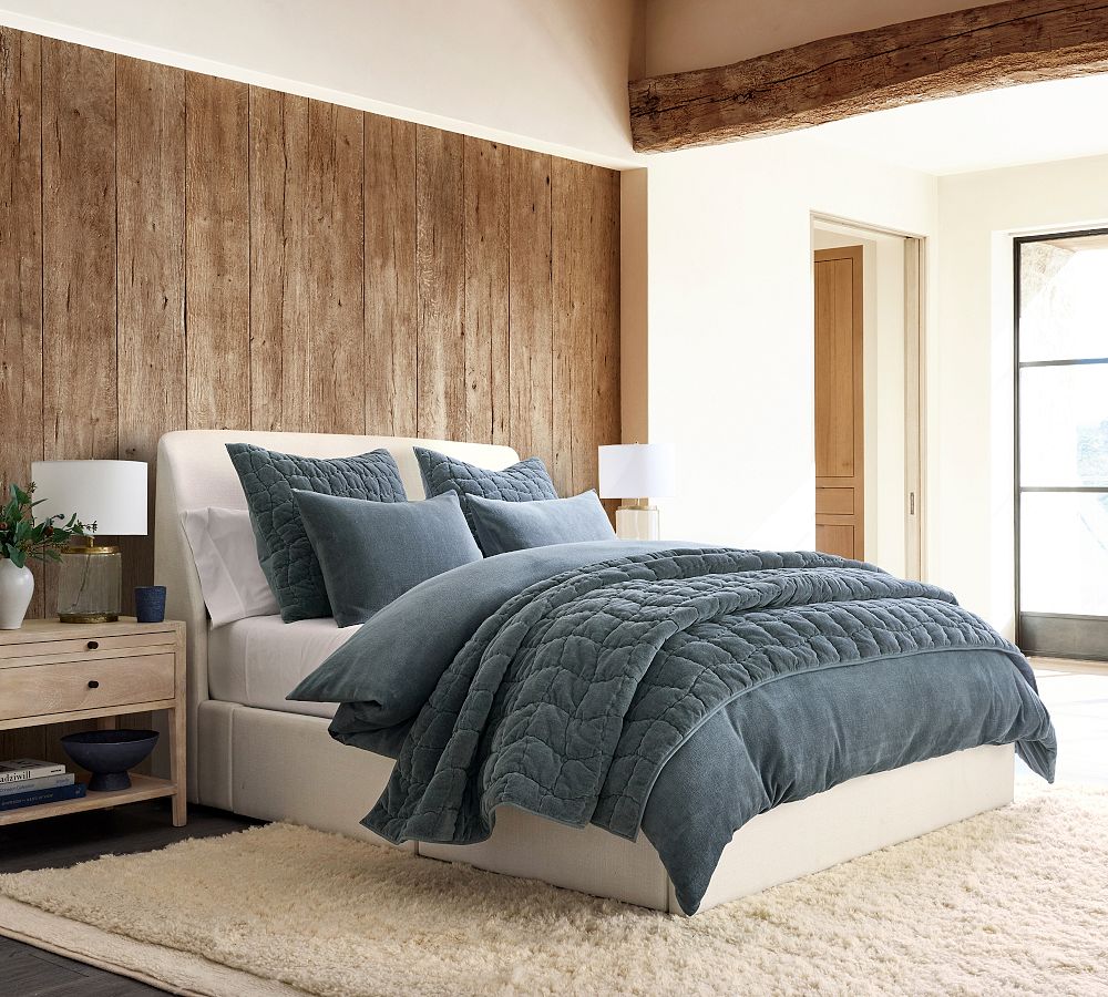 Cozy Cloud Duvet Cover - King, Steel Blue