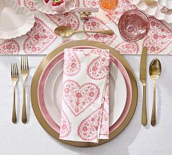 Heart Organic Cotton Napkins - Set of 4