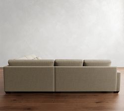 Big Sur Square Arm Deep Seat 3-Piece L-Shaped Wedge Sectional (129&quot;)