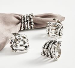 Skeleton Napkin Rings - Set of 4