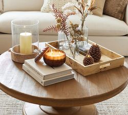 Handcrafted Caf&#233; Hammered Glass Vase