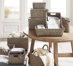 Open Box: Charleston Handwoven Seagrass Lidded Baskets