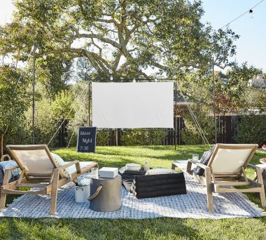 Outdoor Movie Lounge