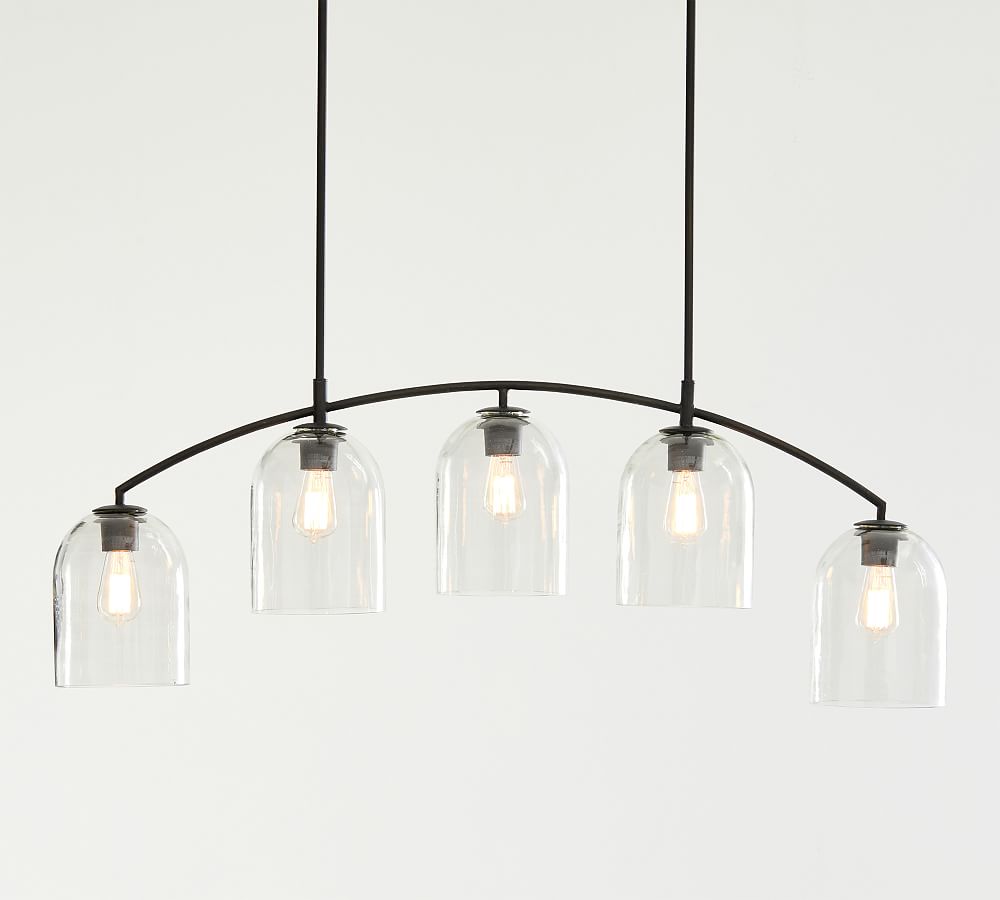 Malone Recycled Glass Arc Chandelier (47&quot;)