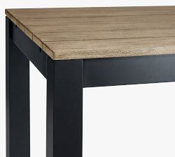 Indio Mahogany &amp; Metal Outdoor Dining Table (72&quot;)