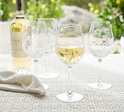 Monique Lhuillier Lily of the Valley Wine Glasses - Set of 4