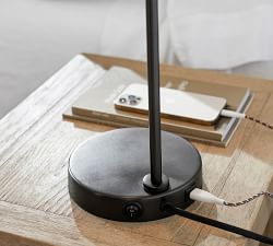 Bauer Metal USB Task Table Lamp (24&quot;)
