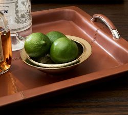 Handcrafted Leather Bar Trays