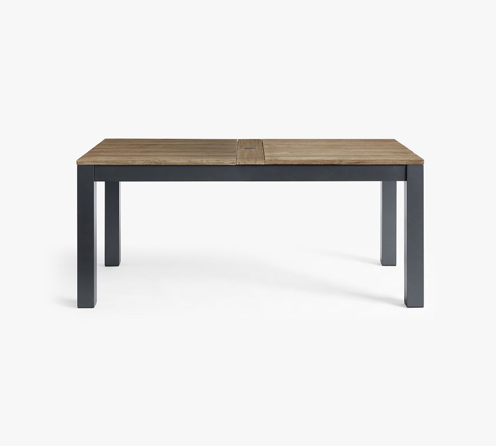 Indio Mahogany &amp; Metal Outdoor Dining Table (72&quot;)
