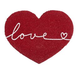 Love Script Figural Doormat