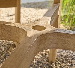 Woodside Round Extendable Dining Table + Chair Outdoor Dining Set
