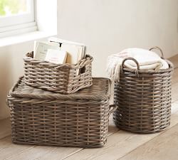 Aubrey Handwoven Tote Basket