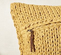 Chunky Sweater Handknit Pillow