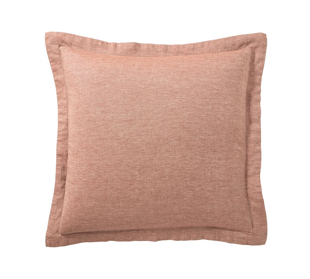 Belgian Flax Linen Sham - Brick, Euro, Set of 2