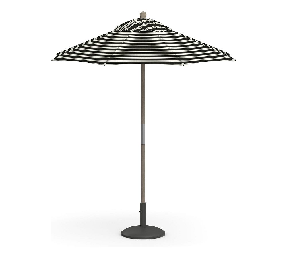 6' Round Outdoor Patio Umbrella – Eucalyptus Tilt Frame​