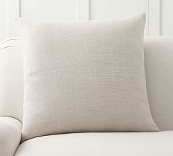 Open Box: Belgian Linen Pillow Cover, 24" - Bone