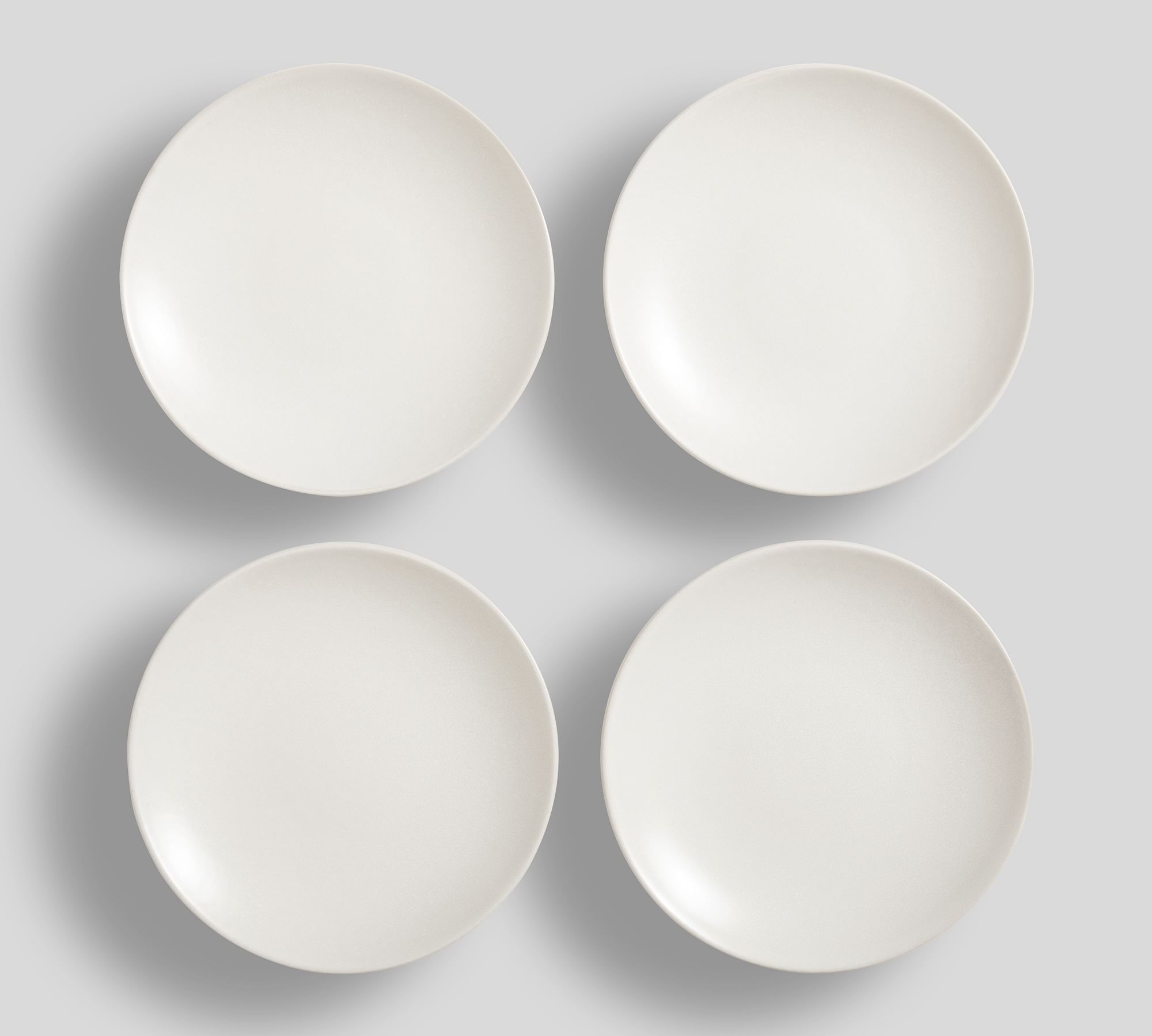Mason Stoneware Appetizer Plates - Set of 4 - Ivory