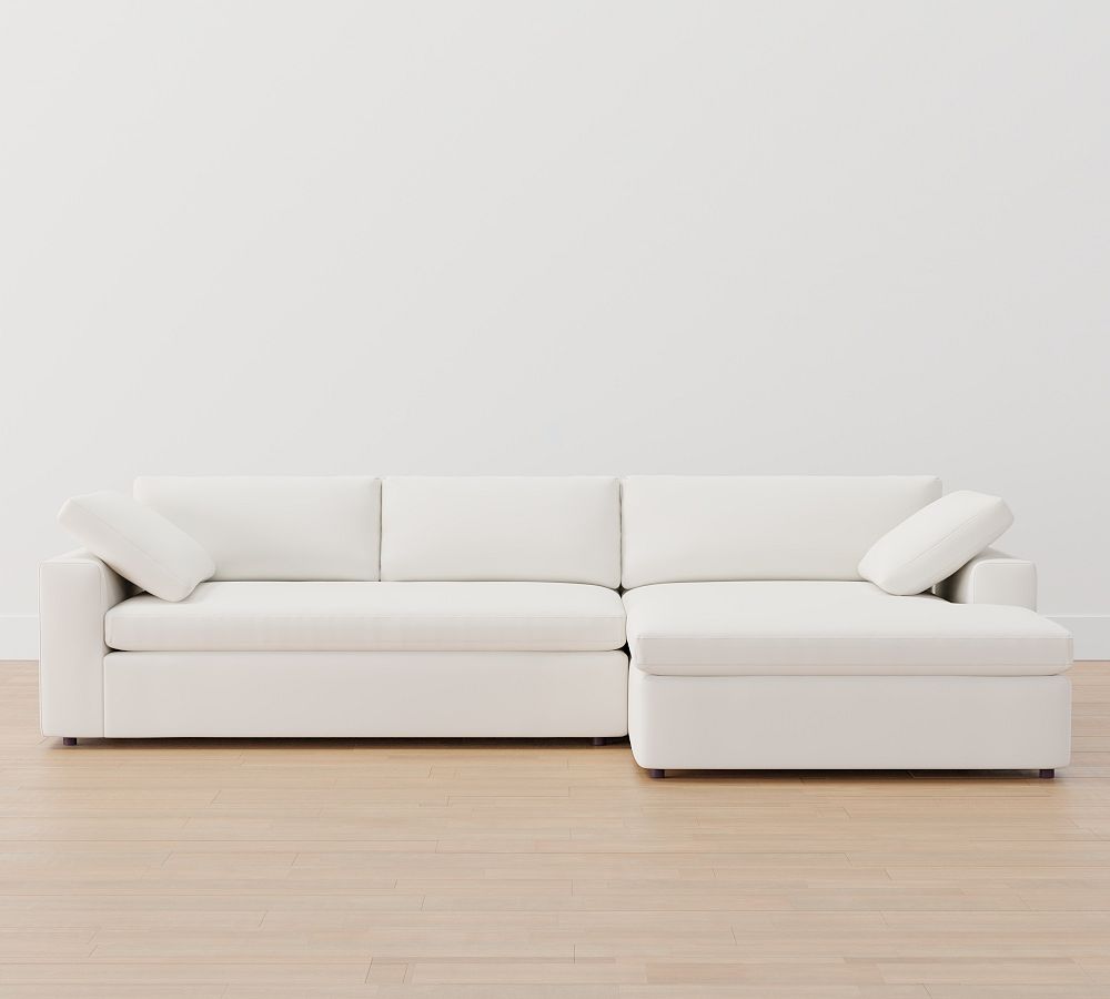 Dream Wide Arm Chaise Sectional (120"–130")