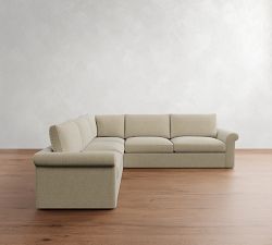 Westwood Roll Arm 3-Piece L-Shaped Sectional (124&quot;)