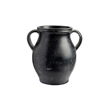 Joshua Ceramic Vase, Small, Black