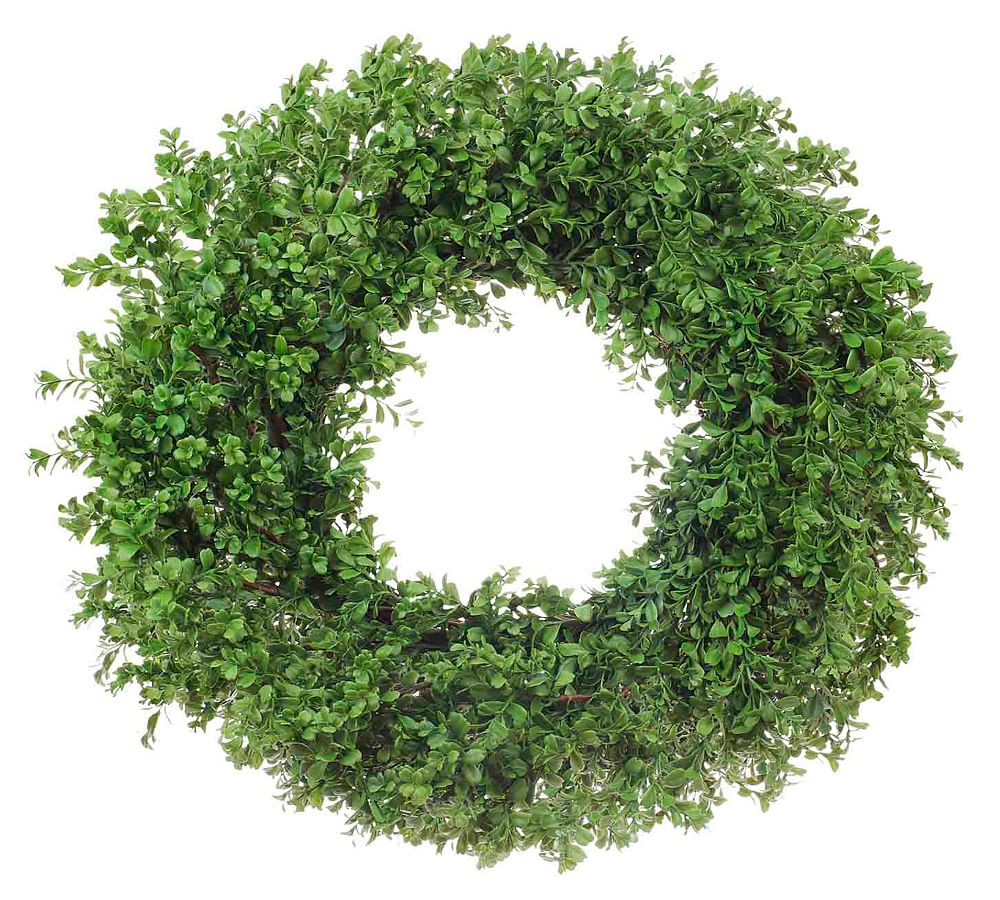 Faux Boxwood Wreaths