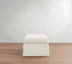 Buchanan Modern Slipcovered Ottoman and a Half