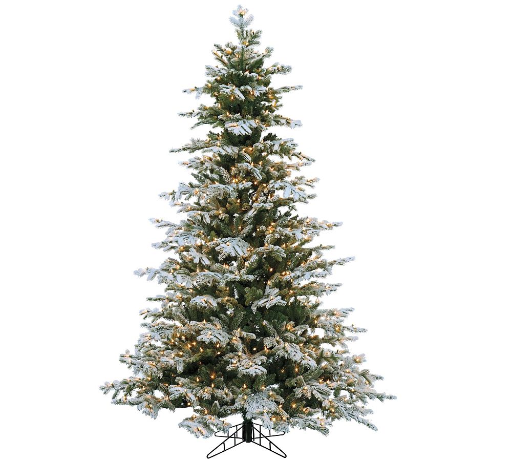 Lapland Faux Flocked Lit Christmas Tree
