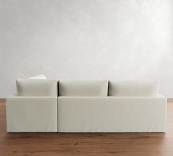 Westwood Slim Arm Slipcovered 3-Piece Sectional (118&quot;)